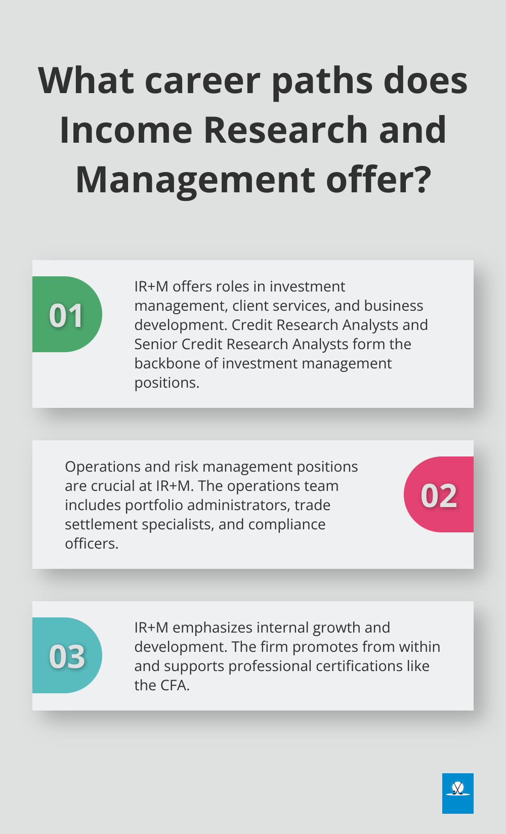 Infographic: What career paths does Income Research and Management offer? - income research and management careers