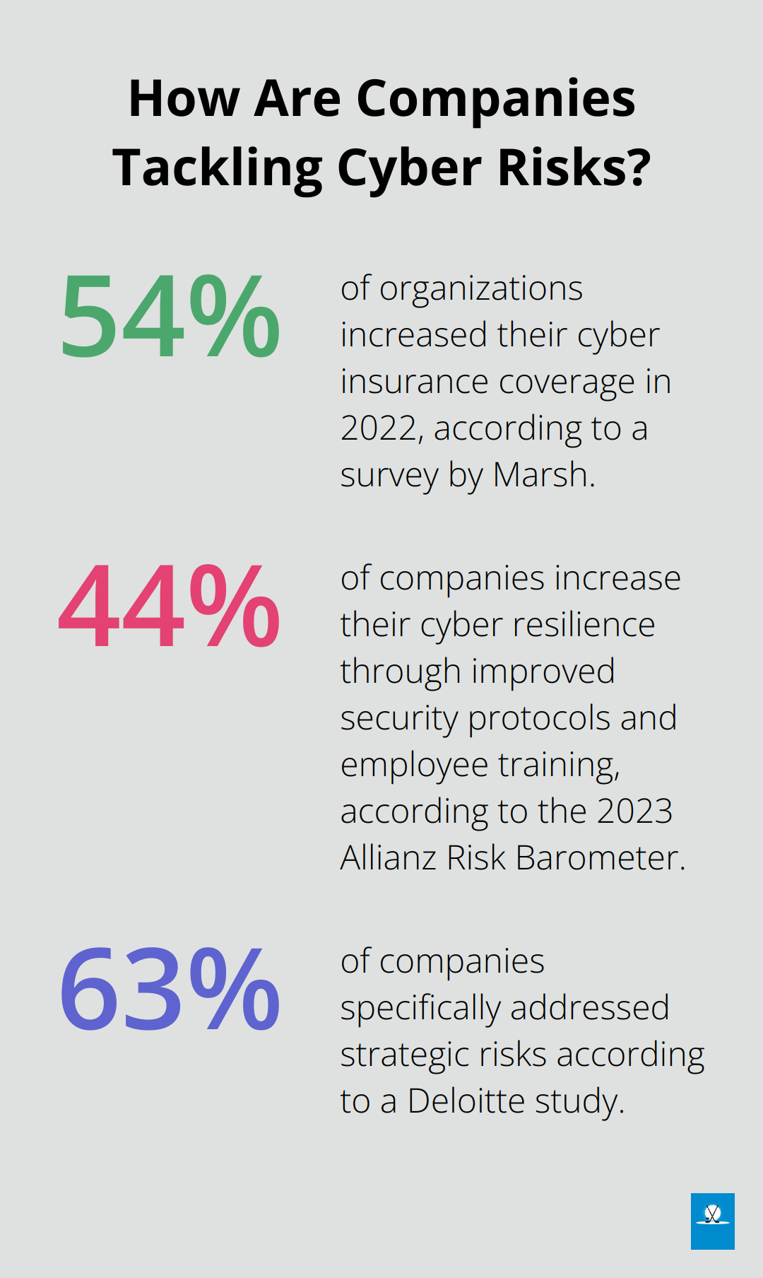 Infographic: How Are Companies Tackling Cyber Risks? - what risk management process