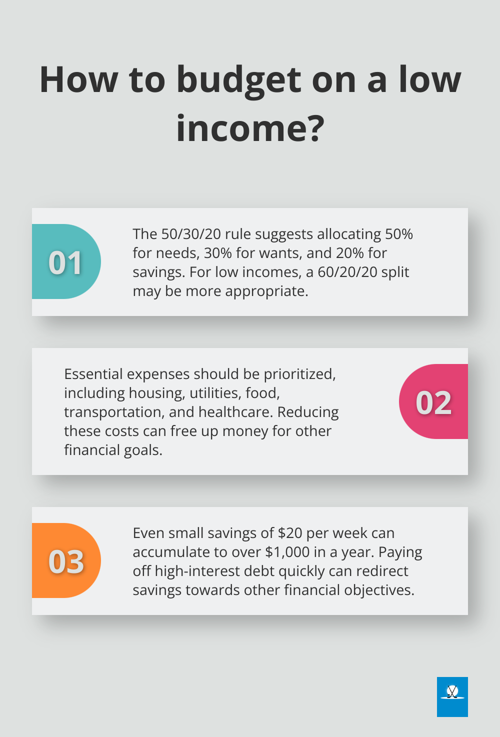 Infographic: How to budget on a low income? - low income budget planning