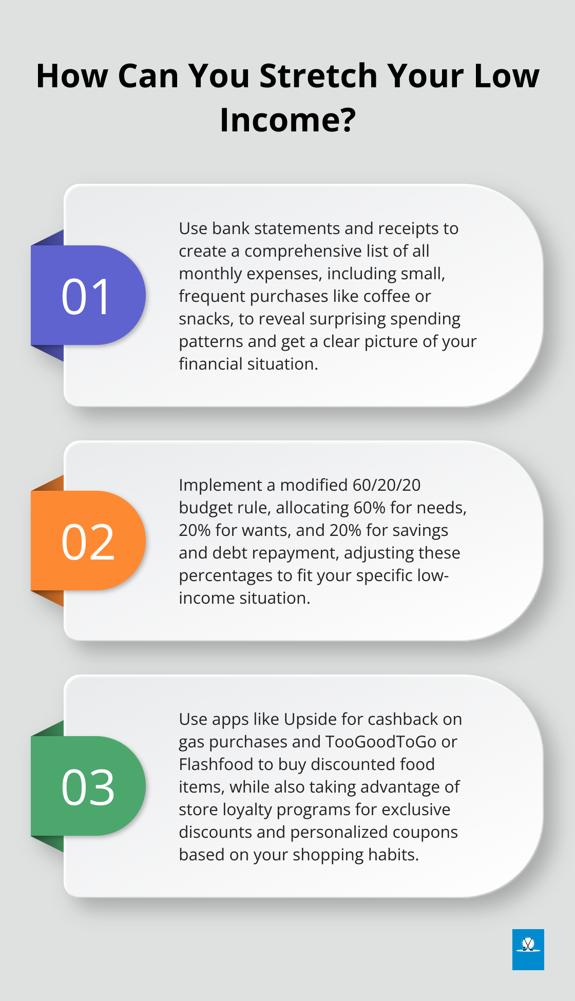 Infographic: How Can You Stretch Your Low Income? - low income budget planning